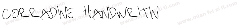 Corradine Handwritin字体转换